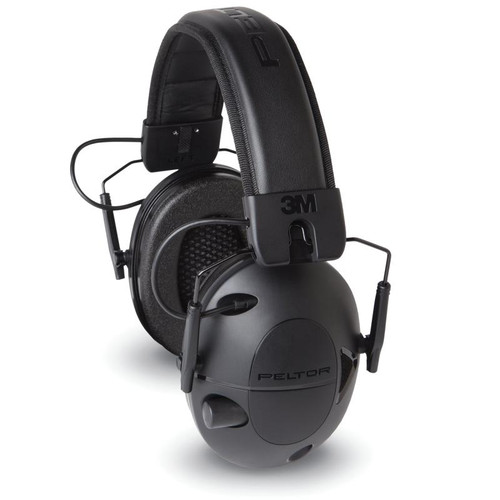 3M PELTOR TAC100-OTH Tactical Sport Electronic Earmuff, Foam, NRR 22, Black