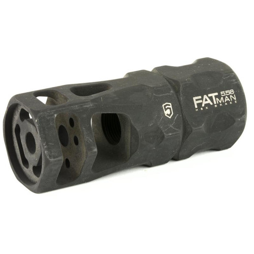 Phase 5 Weapon Systems FATman-556 FATman Hex Brake, 223 Remington/556NATO, Parkerized Finish, Black, Right Hand