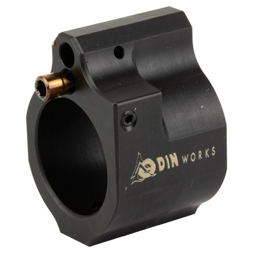 ODIN Works GB-ADJ-.875 Adjustable Low Profile Gas Block, 0.875 Inches Diameter, Nitride Finish, Black