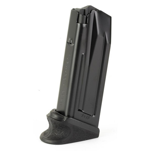 Heckler & Koch 50253428 Magazine, P30SK VP9SK 9MM Extended Floorplate, Black, 10 Round