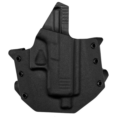 GunfightersINC RO-G43XMOS-0101111 Ronin OWB Holster, Glock 43X MOS, Black, Right Hand
