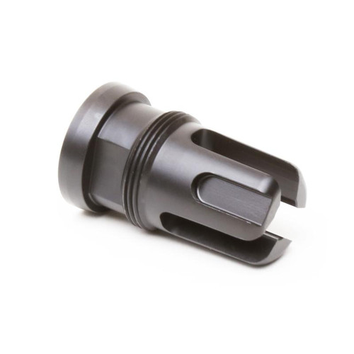 Griffin Armament TMMFH5824 Mini Flash Hider, 7.62mm, 5/8x24 Threaded, Black, Right Hand