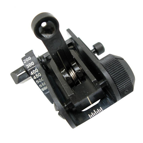 MaTech Solutions BUIS Mil-Spec Back Up Iron Sight With Ranging, Black