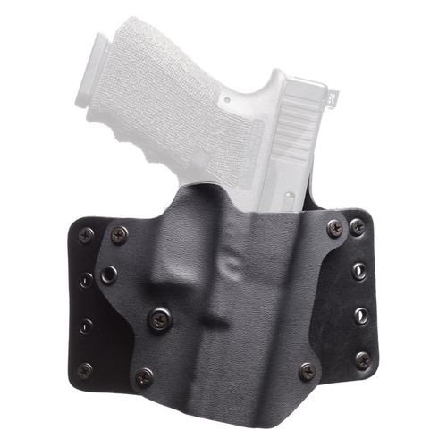 BlackPoint Tactical 100080 Leather Wing OWB Holster, Glock 17/22/31, 1.75 Inch Belt Loops, Kydex, Black, Right Hand