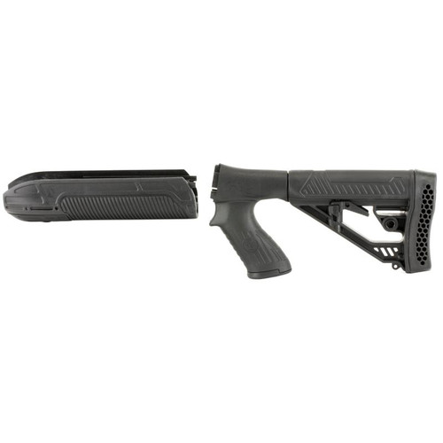 Adaptive Tactical AT-02000 EX Performance Stock Kit for Remington 870, 12 Gauge, Forend and M4 Style Stock, Black