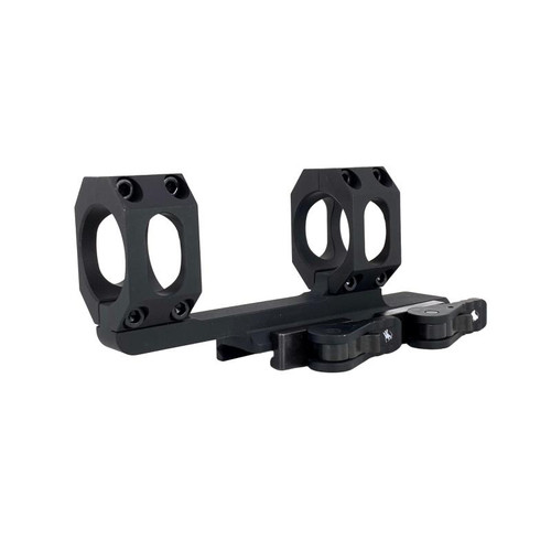 American Defense Mfg. AD-RECON-34-TAC AD-Recon Scope Mount, Dual Quick Detach, Vertical Split Rings, 2 Inches Offset, 34mm, Standard Height, TAC Aluminum Levers, Black