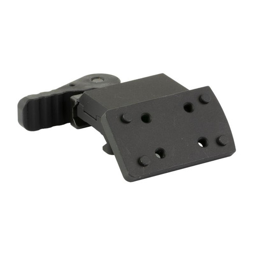 American Defense Mfg. AD-TR-OFFSET-45-STD Offset Quick Detach Mount for RMSc Footprint, 45 Degree, Anodized Finish, Black