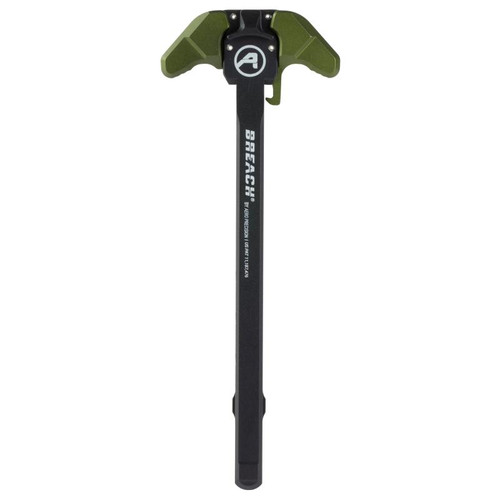 Aero Precision APRA700130C BREACH AR-15 Charging Handle, Small Lever, Anodized Finish, Black/Olive Drab Green, Ambidextrous