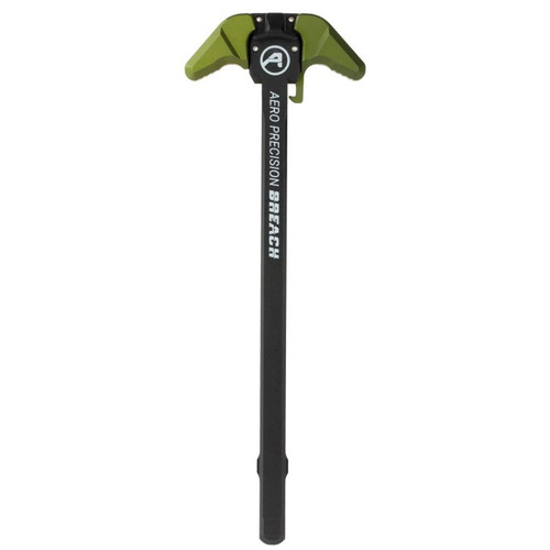 Aero Precision APRA700331C BREACH AR-10 Charging Handle, Large Lever, Anodized Finish, Black/Olive Drab Green, Ambidextrous