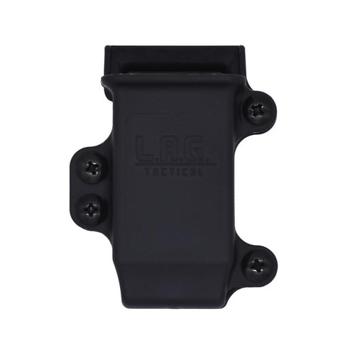 L.A.G. Tactical MCSP01 M.C.S. Pro Series Single Pistol Magazine Carrier, Full Size 9MM/40 Caliber, Nylon, Black