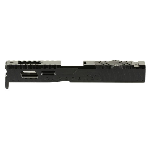 LanTac 01-GSS-GEN4-G19-LT Razorback Stripped Slide, Gen4 Glock 19, DLC Finish, Black