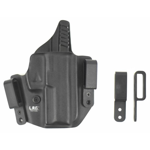 L.A.G. Tactical 3057 L.A.G. Defender IWB Holster, Springfield Hellcat Pro, Kydex, Matte Finish, Black, Right Hand