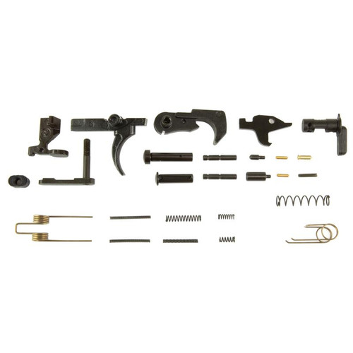 KAK Industry 506-1015-008 AR-15 Lower Parts Kit, Does Not Include Grip or Trigger Guard, Black