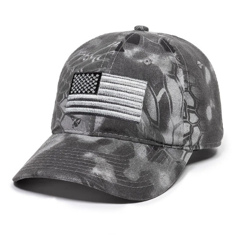 Outdoor Cap USA-200 USA Flag Kryptek Raid Hat, OSFA