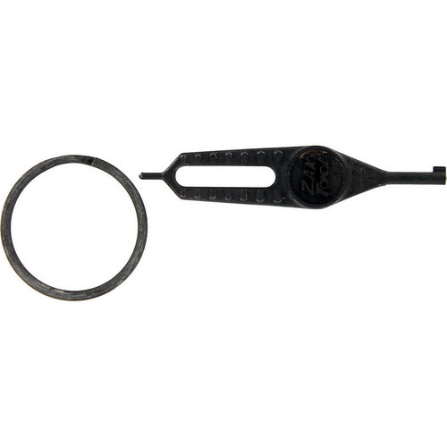 Zak Tool ZT25 Super Flat Grip Universal Handcuff Key w/ Key Ring, Black