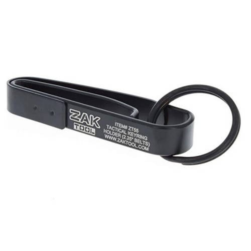 Zak Tool ZT55 Tactical Stealth Police 2.25" Key Ring Holder for Standard Duty Belts, Black