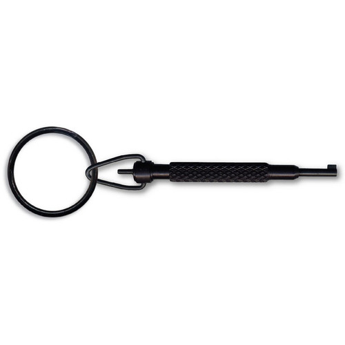 キーリング11 Zak Tool ZT11 Aluminum Handcuff Key w/ Swivel Key Ring, Black