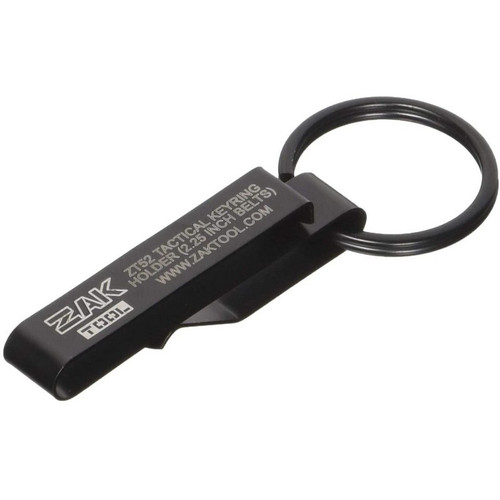 Zak Tool ZT52 Low Profile Tactical Stealth Police 2.25" Key Ring Holder for Standard Duty Belts, Black