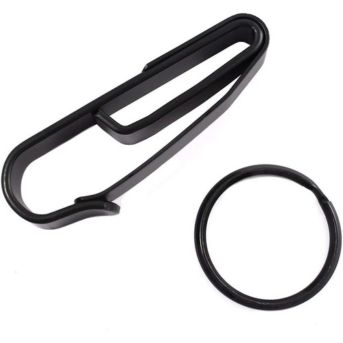 Zak Tool ZT54 Tactical Stealth Police 1.75" Key Ring Holder for Duty Belts, Black