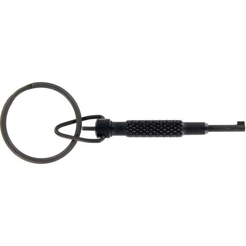 Zak Tool ZT11S Short Aluminum Handcuff Key w/ Swivel Key Ring, Black