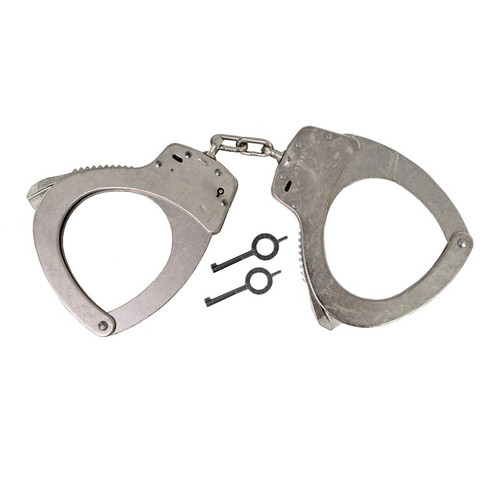 Smith & Wesson Model 110 Special Security Chain-Linked Handcuffs & Keys - Slot Lock