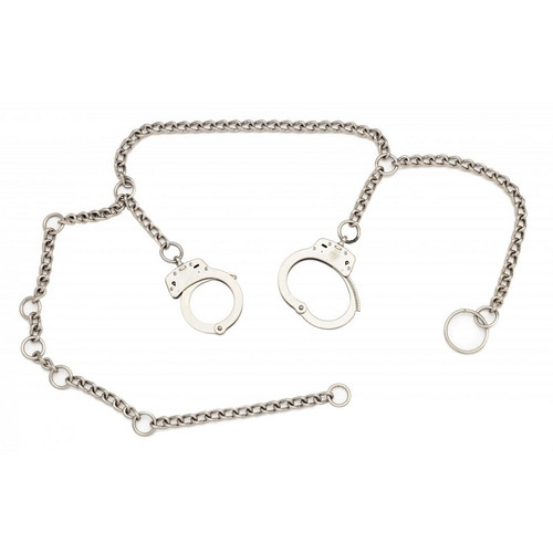 Smith & Wesson 350109 Model 1800 Chain-Linked 54" Restraint Chain w/ Handcuffs, Carbon Steel