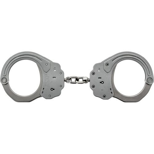 ASP 56100 Sentry Handcuffs Chain-Linked Stainless Steel Restraints & Key - Nickel