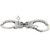 Peerless Model 801C Hinge-Linked Push Pin Handcuffs & Keys 801N Cuffs, Nickel