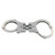 Peerless Model 801C Hinge-Linked Push Pin Handcuffs & Keys 801N Cuffs, Nickel