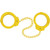 Peerless Model 755C Chain-Linked Colored Oversize Leg Iron Handcuffs & Keys