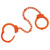 Peerless Model 753C Chain-Linked Colored Plated Leg Iron Handcuffs & Keys