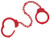 Peerless Model 753C Chain-Linked Colored Plated Leg Iron Handcuffs & Keys
