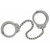 Peerless Model 705C Chain-Linked Oversize Leg Iron Handcuffs, Nickel
