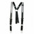 Boston Leather Model 9175R Firefighter's Suspenders, Button Attachment w/ 1/2" Reflective Ribbon