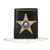 Boston Leather Model 400 Neck Chain ID Holder w/ Recessed Badge