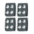 Gould & Goodrich B129 4-Pack Quad Snap Belt Keeper