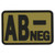Voodoo Tactical 07-0998 Rubber "AB Negative" Blood Type Patch
