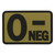 Voodoo Tactical 07-0996 Rubber "O Negative" Blood Type Patch