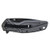 Smith & Wesson 1084308 Finger Flipper Folding Knife 2.95" Black Oxide Plain Edge Blade, Aluminum Hanlde