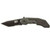 Smith & Wesson SWMP3BS M&P® M.A.G.I.C.® Assisted Opening Liner Lock Folding Knife 2.8" 4034 Stainless Steel Partially Serrated Tanto Blade, Black Rubber Handle