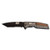Smith & Wesson 1085900 M&P® Bodyguard Finger Flipper Folding Knife 3.62" Black Oxide Blade, Black Aluminum Handle