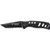 Smith & Wesson CK10HBS Extreme Ops Folding Knife 3.38" 7Cr17MoV High Carbon Stainless Steel Partially Serrated Blade, Stainless Steel Handle