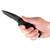 Kershaw 1835TBLKST Kuro Tanto Black, Serrated Folding Knife Assisted SpeedSafe American Tanto 3.10" Black-Oxide Coating 8Cr13MoV Partially Serrated Edge Blade, Black Handle