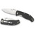 Spyderco C122GP Tenacious Folding Knife 3.39" 8Cr13MoV Plain Edge Blade, Black G-10 Handle