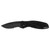 Kershaw 1670GBBLKST Blur, Glassbreaker Black, Serrated Folding Knife Assisted SpeedSafe Drop Point w/ Recurve 3.40" Cerakote Sandvik 14C28N Partially Serrated Edge Blade, Black Handle