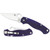 Spyderco C81GPDBL2 Para Military 2 Folding Knife 3.42" CPM-S110V Plain Edge Blade, Dark Blue G-10 Handle