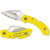 Spyderco C28SYL2 Dragonfly 2 Salt Folding Knife 2.25" H-1 Serrated Edge Blade, Yellow FRN Handle
