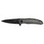 Kershaw 2200 Grid Folding Knife Assisted SpeedSafe Drop Point 3.70" Black-Oxide Coating 8Cr13MoV Plain Edge Blade, Gray Handle