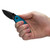 Kershaw 8700TEALBW Shuffle, Teal Blackwash Folding Knife Drop Point 2.40" Black-Oxide BlackWash Coating 8Cr14MoV Plain Edge Blade, Teal Handle