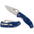 Spyderco C122PSBL Tenacious Lightweight Folding Knife 3.39" CPM-S35VN Combo Edge Blade, Blue FRN Handle